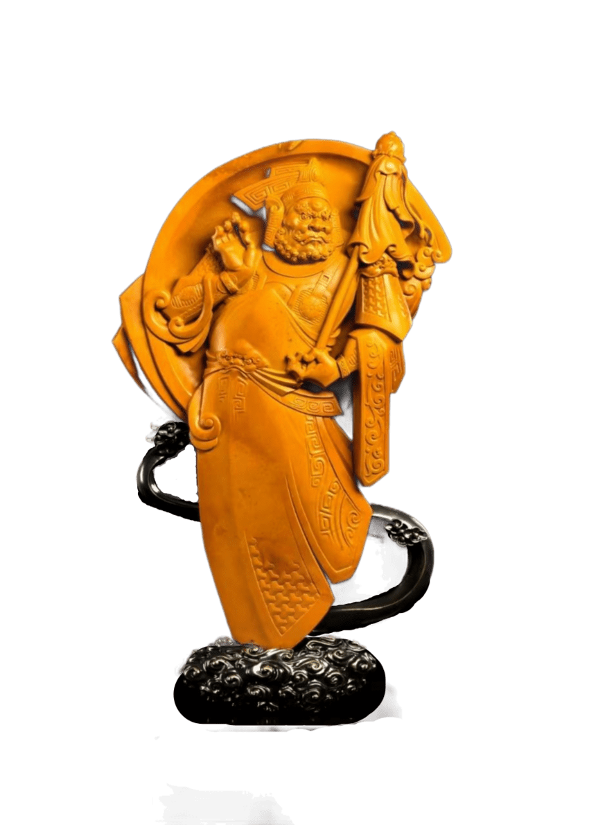 1763953438345778.png 李鸿、潘笑桃、周云峰 玉雕 《财宝天王》.png